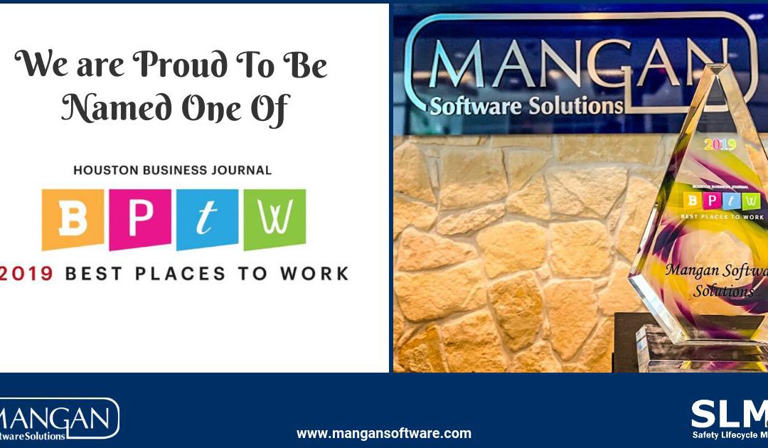 Mangan Software Solutions Announced Winner of the Best Places to Work Award 2019
